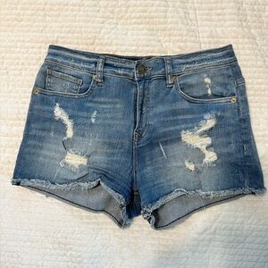 Express Distressed Denim Shorts - Size 8